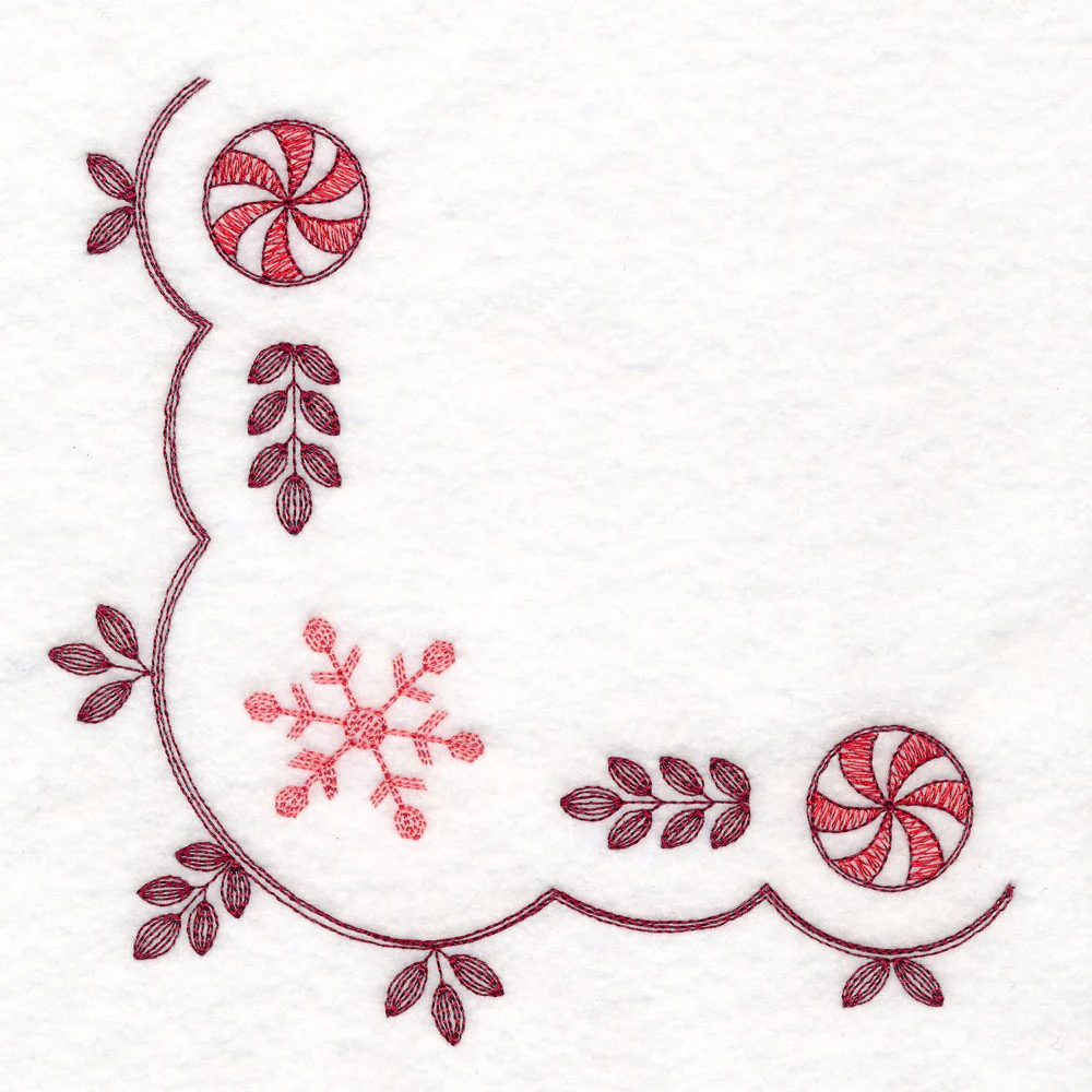 Christmas Delft Snowflake Corner